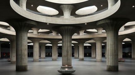 Free_photo_3D_concrete_interior_with_architectural