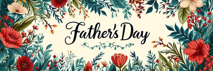 Text for Father's Day. Greeting card, banner, poster