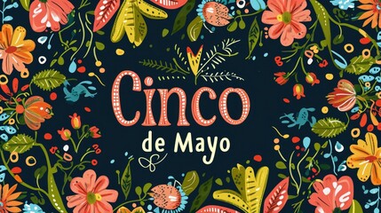 Cinco de Mayo, federal holiday in Mexico. Fiesta banner and poster design - obrazy, fototapety, plakaty