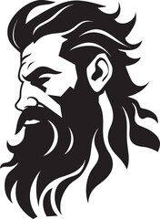 Trident Triumph Poseidons Regal Icon in Elegant Black Poseidons Majesty Vector Logo Design Resplendent in Black