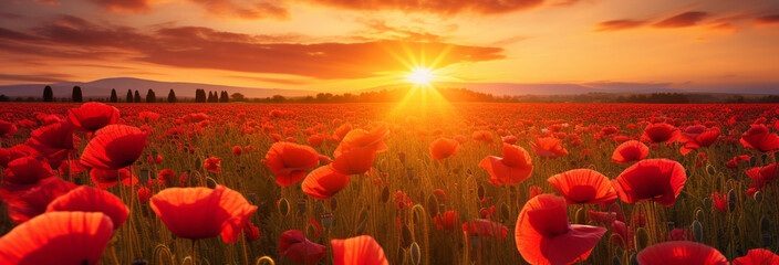 poppies in the field