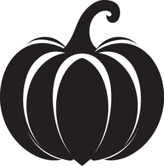 Harvest Moon Pumpkin Icon Design in Black Vector Creepy Carvings Vector Black Pumpkin Logo Icon