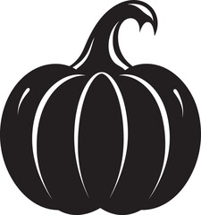 Enigmatic Essence Vector Black Pumpkin Logo Icon Harvest Moon Black Icon Design of Pumpkin Logo in Vector