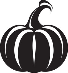 Harvest Moon Pumpkin Icon Design in Black Vector Creepy Carvings Vector Black Pumpkin Logo Icon