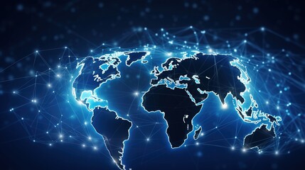 Global business interaction concept