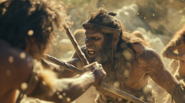 Neanderthals and Primitive Humans Battle for Territory and Resources