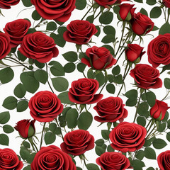 Fototapeta na wymiar Bouquet of red roses. valentines day or mother day