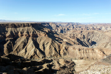 Fototapeta na wymiar Photo of fishriver canyon landscape