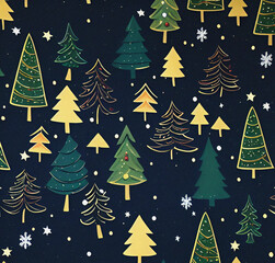 Christmas tree background. New year pattern design. Colorful backdrop. Beautiful winter wallpaper. Christmas card design. New year flyer