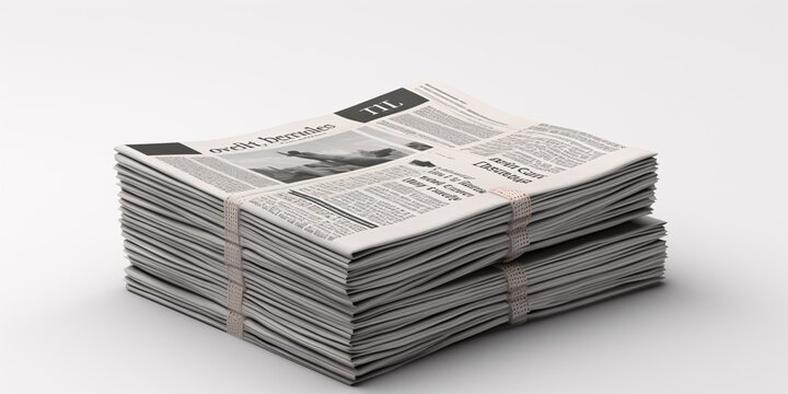 The New York Times Newspaper Stacked on Top of Each Other Generative AI