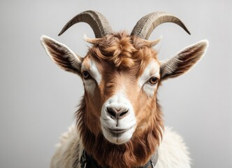 Obraz premium White Goat in Sublime Whiteness