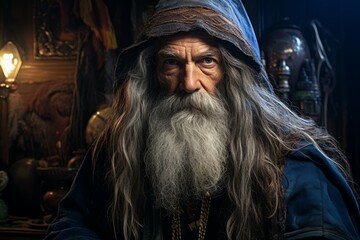 Elderly wizard - Generative AI