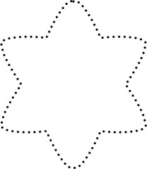 Star shape dots. Geometric element