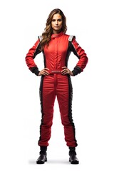 Female Race Driver, High-Speed Thrill, AI Generated