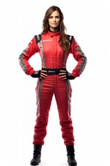 Female Race Driver, High-Speed Thrill, AI Generated