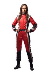 Female Race Driver, High-Speed Thrill, AI Generated