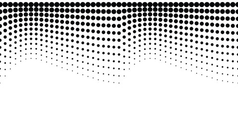 Halftone gradient.Seamless pattern. Vector illustration.