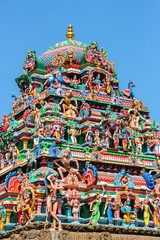 Chennai, India.  View of Arulmigu Kapaleeswarar Temple in Chennai.
