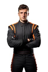 Speeding Male Race Driver, AI Generated