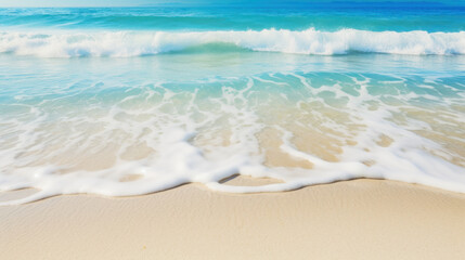 Fototapeta na wymiar Tropical beach with clear water and white sand