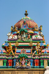Chennai, India.  View of Arulmigu Kapaleeswarar Temple.