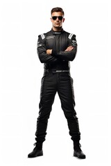 Speeding Male Race Driver, AI Generated