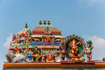 Chennai, India.  View of Arulmigu Kapaleeswarar Temple.