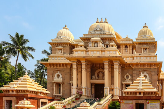 Chennai, India. Beautiful architecture of Sri Ramakrishna Math Chennai.