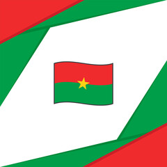 Burkina Faso Flag Abstract Background Design Template. Burkina Faso Independence Day Banner Social Media Post. Burkina Faso