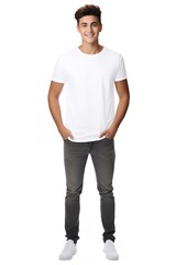 Hispanic Male Model with Blank Sign, AI Generated