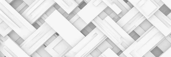 beautiful white geometric abstract pattern Generative AI