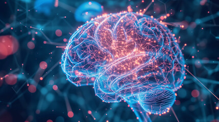 Fototapeta premium Computer Generated Image of Human Brain