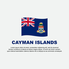 Cayman Islands Flag Background Design Template. Cayman Islands Independence Day Banner Social Media Post. Cayman Islands Background