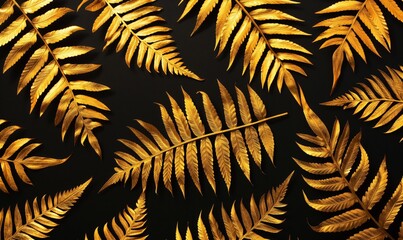 Gold leaf pattern.