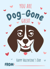 Printable Dog Valentine's Day Cards,  Puppy Valentine's,  Kids School Classroom Exchange Puppy Dog Valentine Cards, Classroom Valentine's Day Cards for Kids, Valentine's Day Gift Tags
