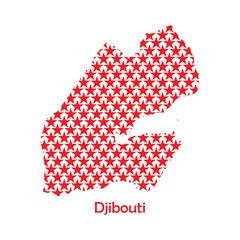 Country map of  Djibouti