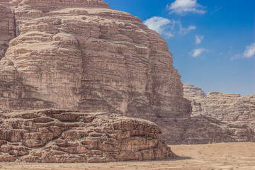 Picturesque rocks sandstone desert landscape wallpaper background touristic and travel destination site photography concept