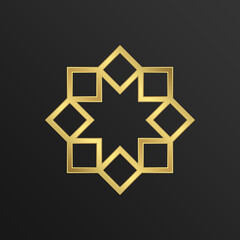 Luxury Gold - Islamic Ornament - Editable Vector : Suitable for Islamic Theme and Other Graphic Related Assets.