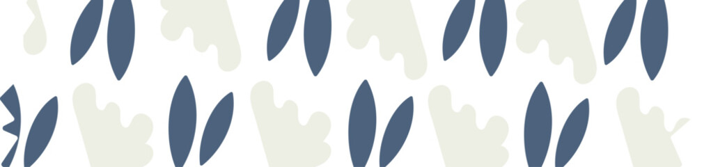 Fototapeta premium Strip Floral Pattern