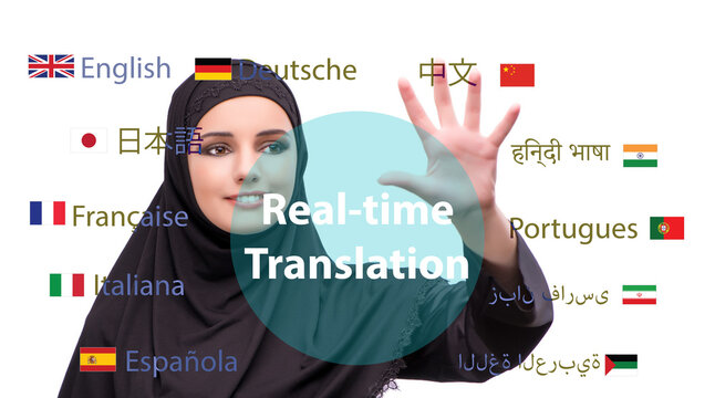 Concept of online translation from foreign language