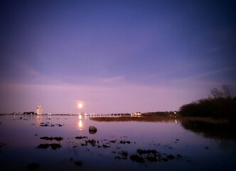 Sun reflection on Georgian Bay 