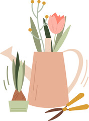 Spring Flowers In Can