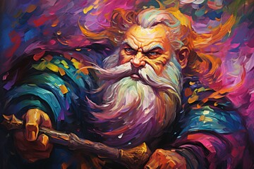 A battle-hardened dwarf warrior, renowned for skill with a warhammer and unyielding determination. - Generative AI