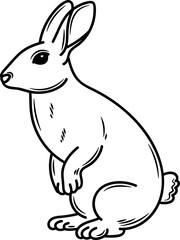 Rabbit Sketch Pose