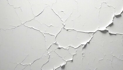 Wall with cracks spreading across - obrazy, fototapety, plakaty