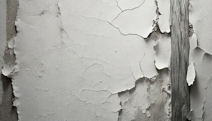 Wall with cracks spreading across