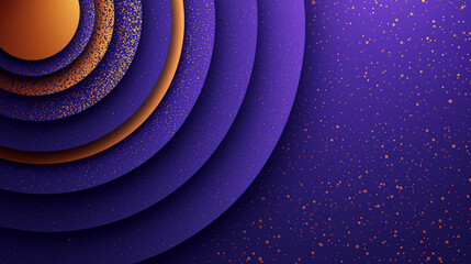 Stunning Minimalist Gold and Royal Purple Abstract Art Wallpaper