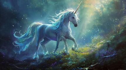 Obraz na płótnie Canvas illustration of a unicorn