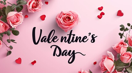 valentine's day greeting card template with handwritten label - happy valentine's day - valentine's...
