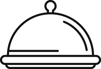 Service food air travel icon outline vector. Airline chair fly. Vip air